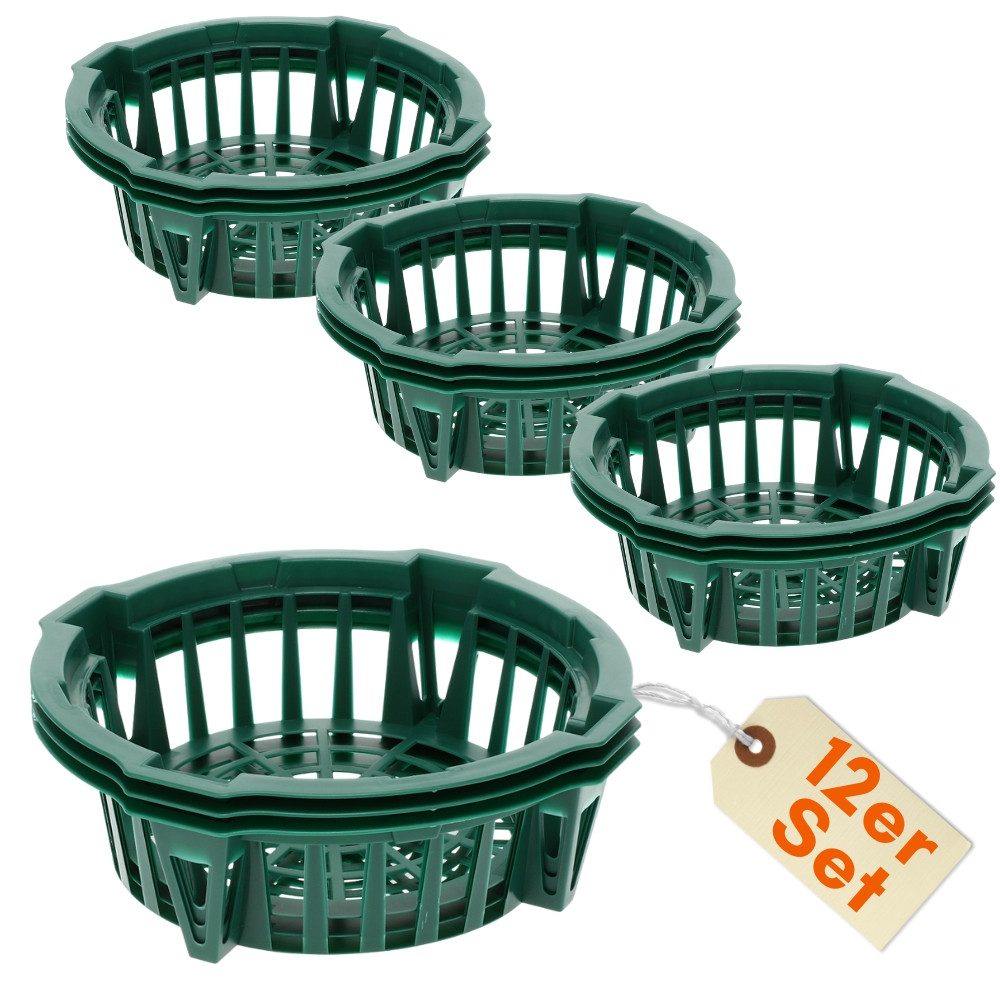 GarPet Pflanzschale 12er Set Pflanzkörbe für Blumenzwiebeln Pflanzschale Tulpenzwiebeln
