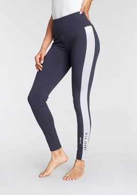 H.I.S Leggings mit weißem Seitenstreifen und Logodruck