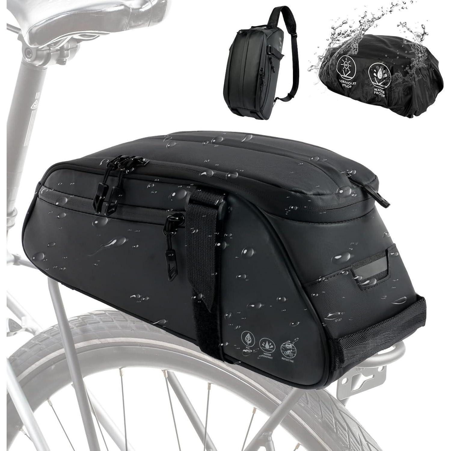 Fahrradtasche Fahrrad Gepäckträgertasche 8L wasserdicht reflektierend