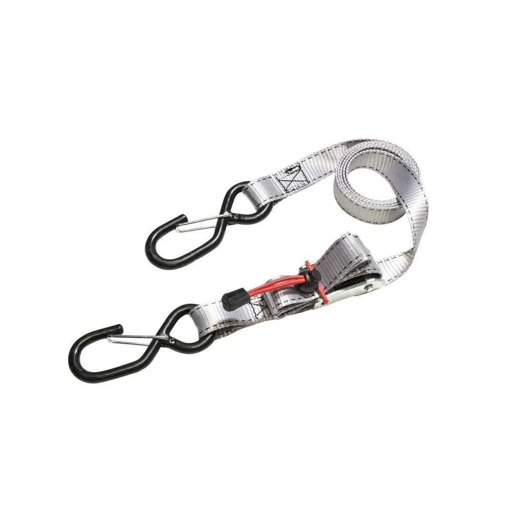 Master Lock Zurrgurt MASTER LOCK 1,80 m x 25 mm Zurrgurt mit Ratsche; 4er-Pack; Grau