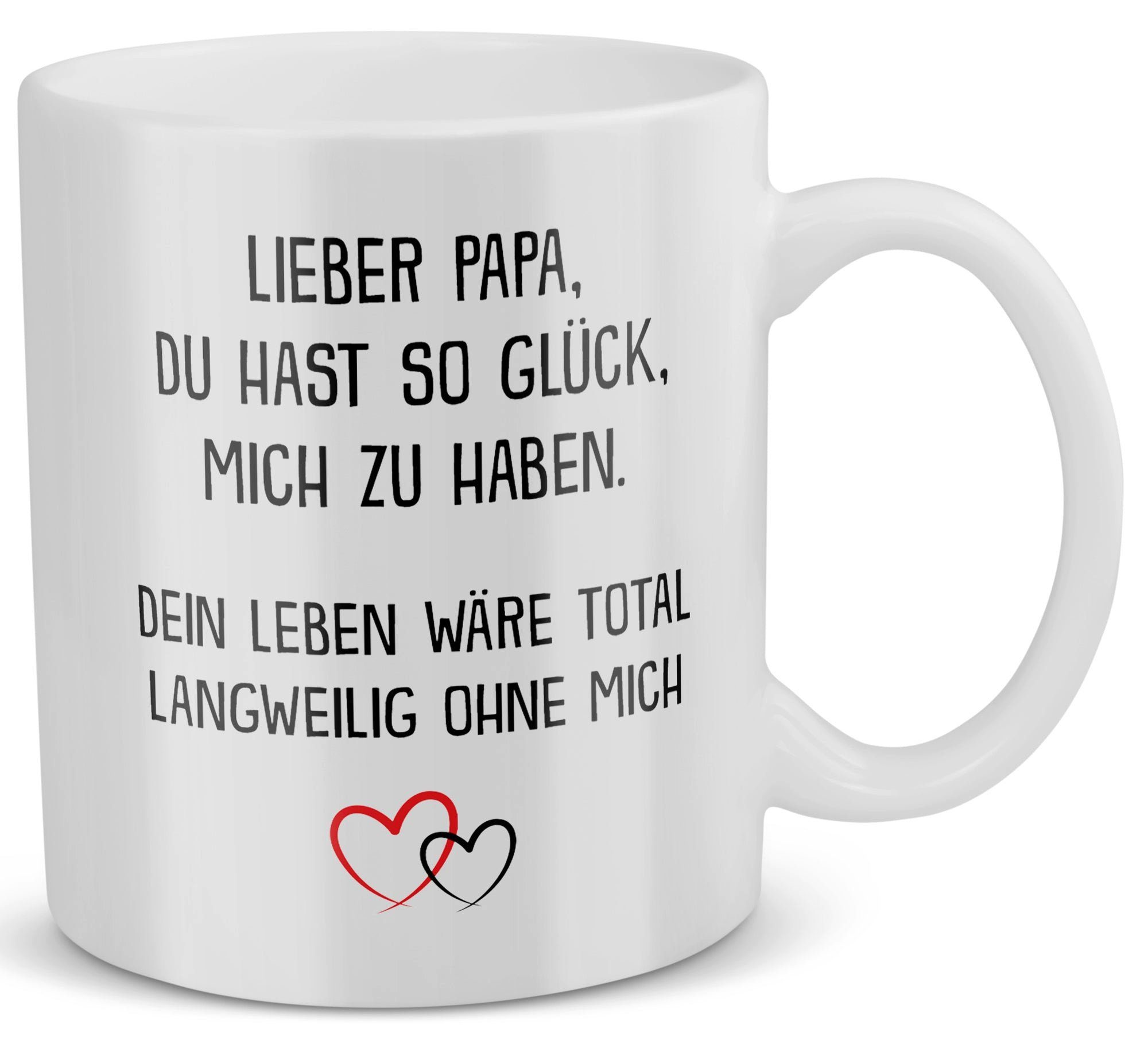 22Feels Tasse Papa Geschenk Vatertag Vater Geburtstag Kaffeetasse Männer Weihnachten, Keramik, Made in Germany, Spülmaschinenfest