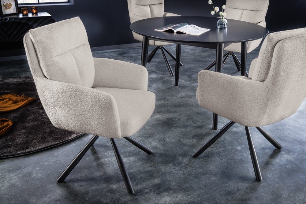 riess-ambiente Polsterstuhl BIG GEORGE greige / schwarz (Einzelartikel, 1 S günstig online kaufen