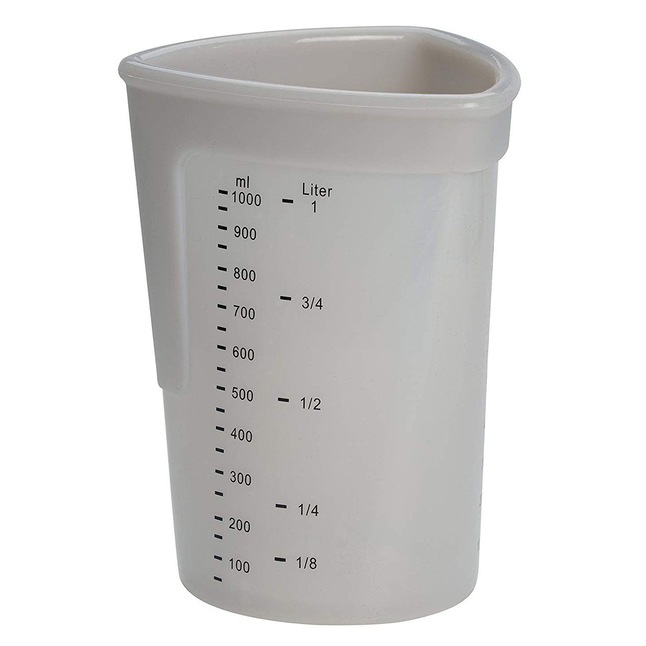 Messbecher flexibel 1 Liter Silikon lichtgrau mit Skala