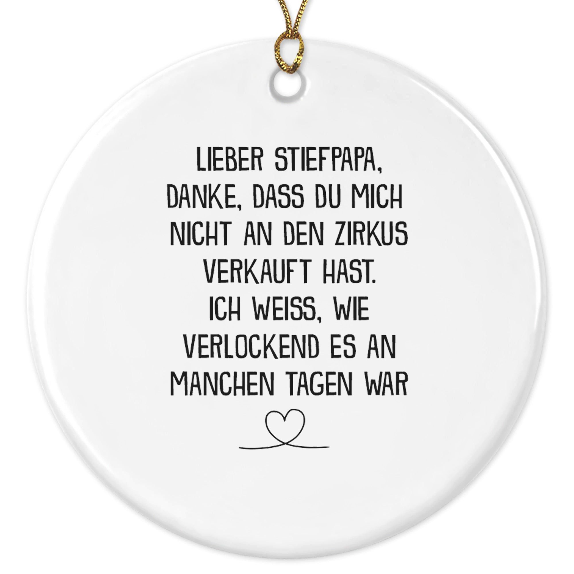 22Feels Weihnachtsbaumkugel Weihnachtsdeko Stiefvater Geschenk Bonus Papa S günstig online kaufen