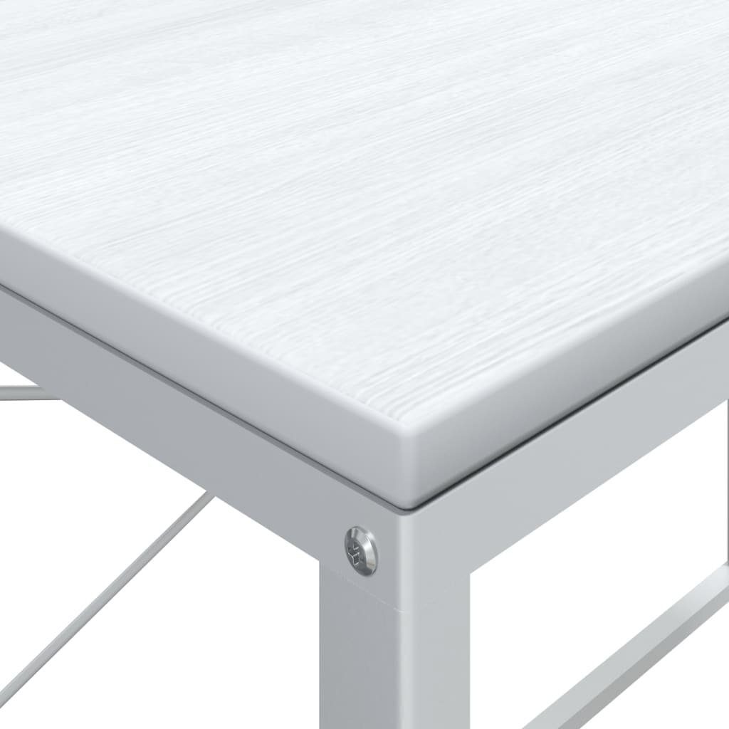 furnicato Schreibtisch Computertisch Weiß cm Holzwerkstoff 110x60x70