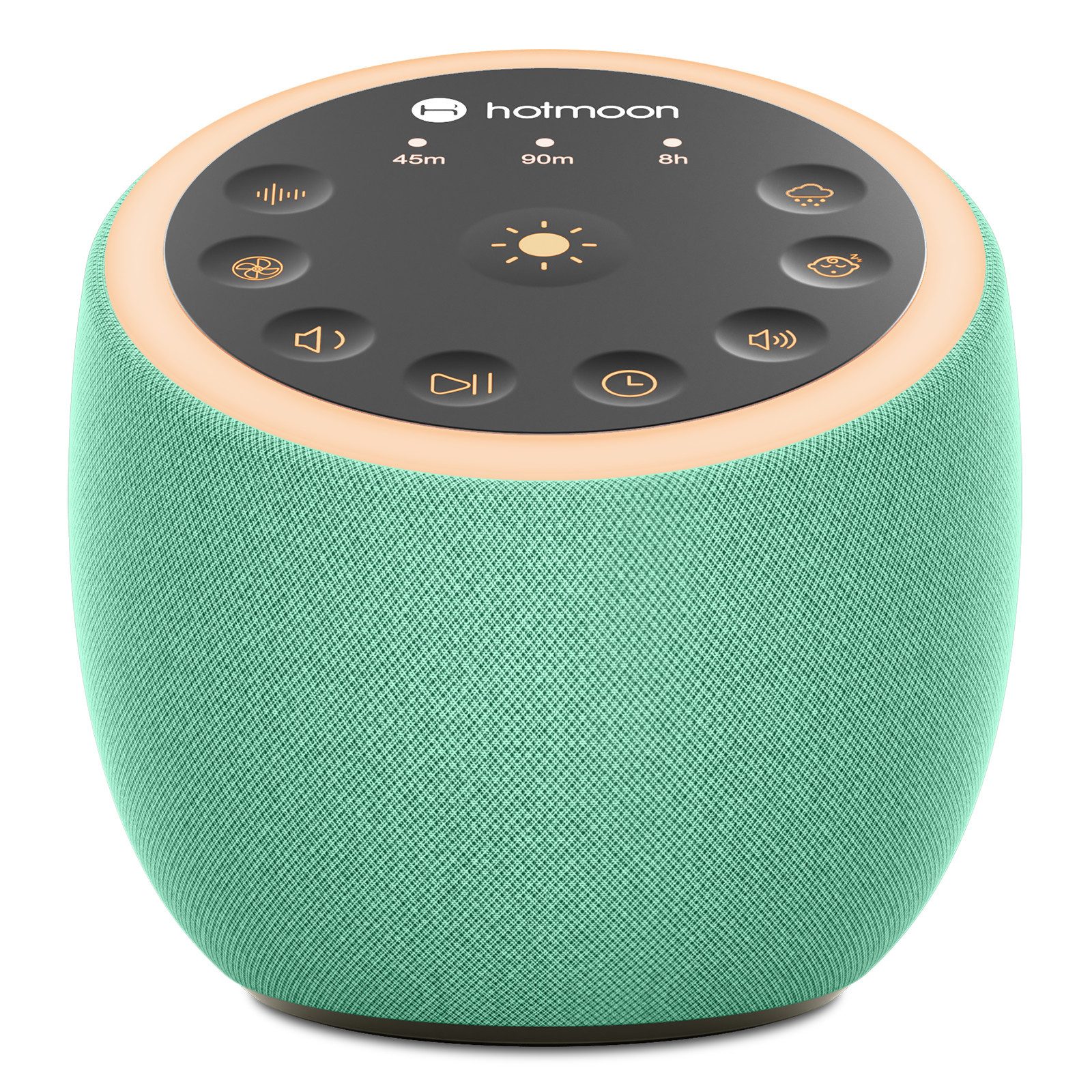 Novostella Einschlafhilfe White Noise Machine Babys Erwachsene Durchschlafhilfe Kopfhörer (Berührungssteuerung, Gebaut in 40 Entspannende Geräusche, weiß grün braun Rauschen, natürliche Geräusche, Fan Geräusche, Doppelte Lautsprecher, 40 Klänge, Nachtlich