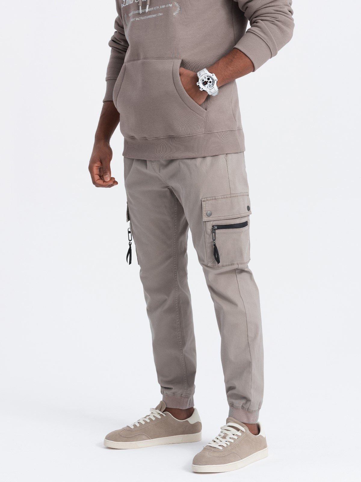 OMBRE Cargohose Herren Cargo-Hose mit Reißverschlusstaschen günstig online kaufen