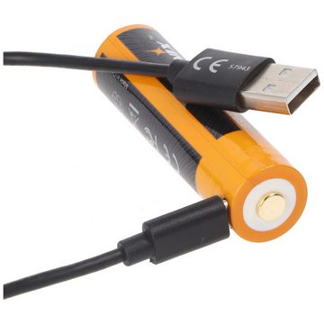 Fenix Li-Ion Akku 18650, mehrfach geschützt mit USB Ladefunktion, 70x18,6mm Akku 400 mAh (3,7 V)