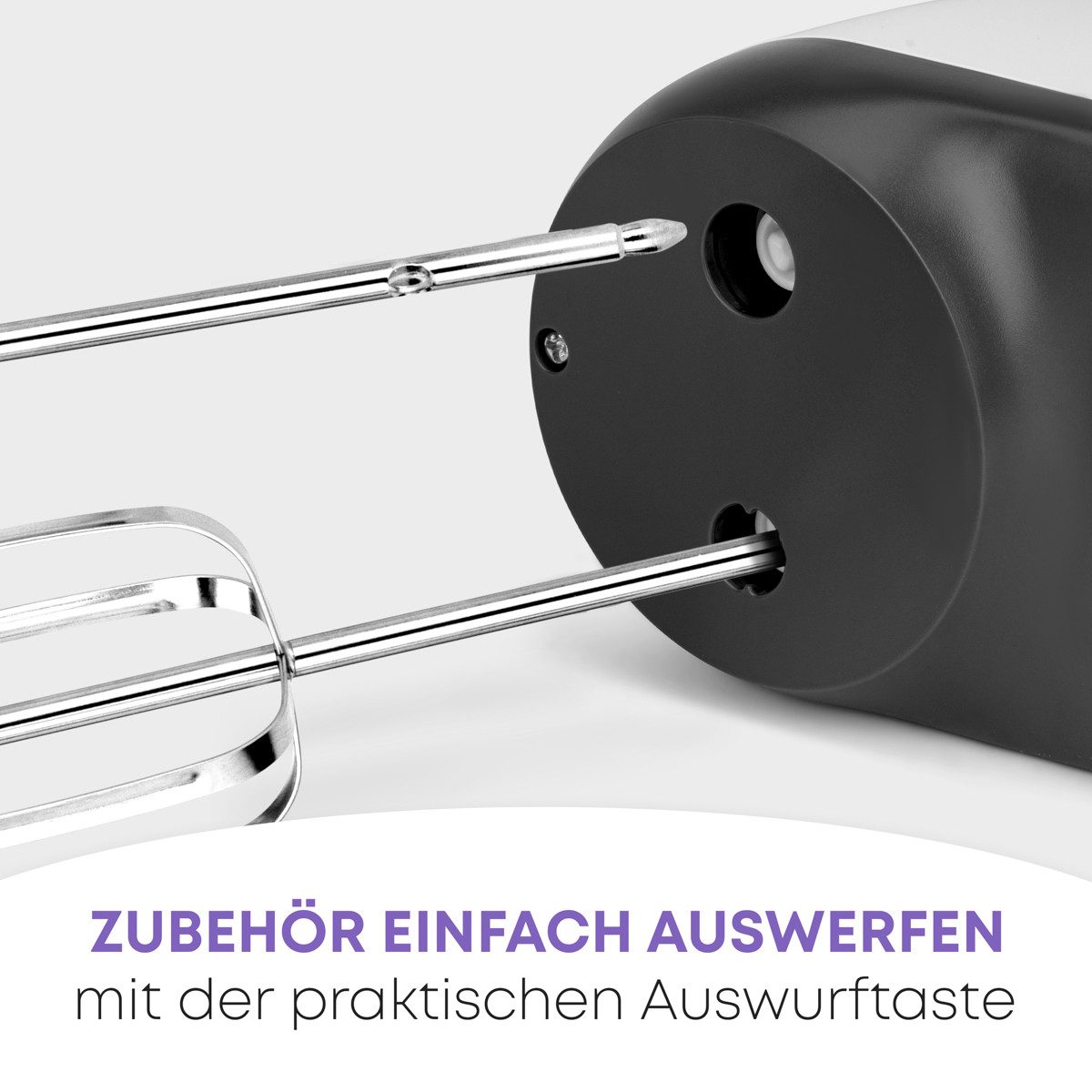 CLATRONIC Handmixer HM 3775, mit kraftvollen 400 Watt-Motor, 5 Stufen