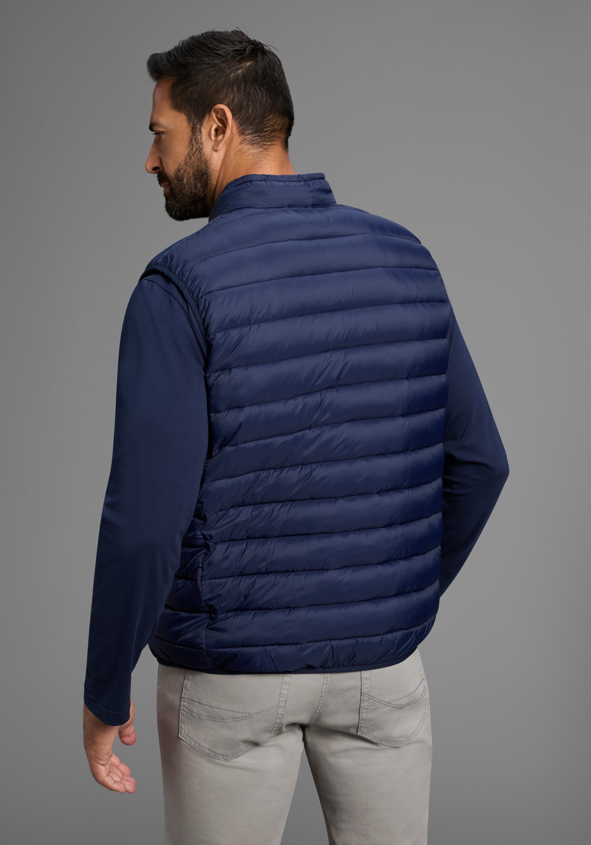 Man's World Steppweste mit Sehkragen, ideal für den Übergang