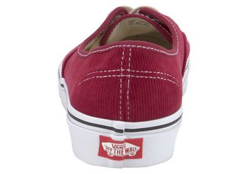 Vans Authentic Sneaker mit kontrastfarbenem Logo an der Ferse