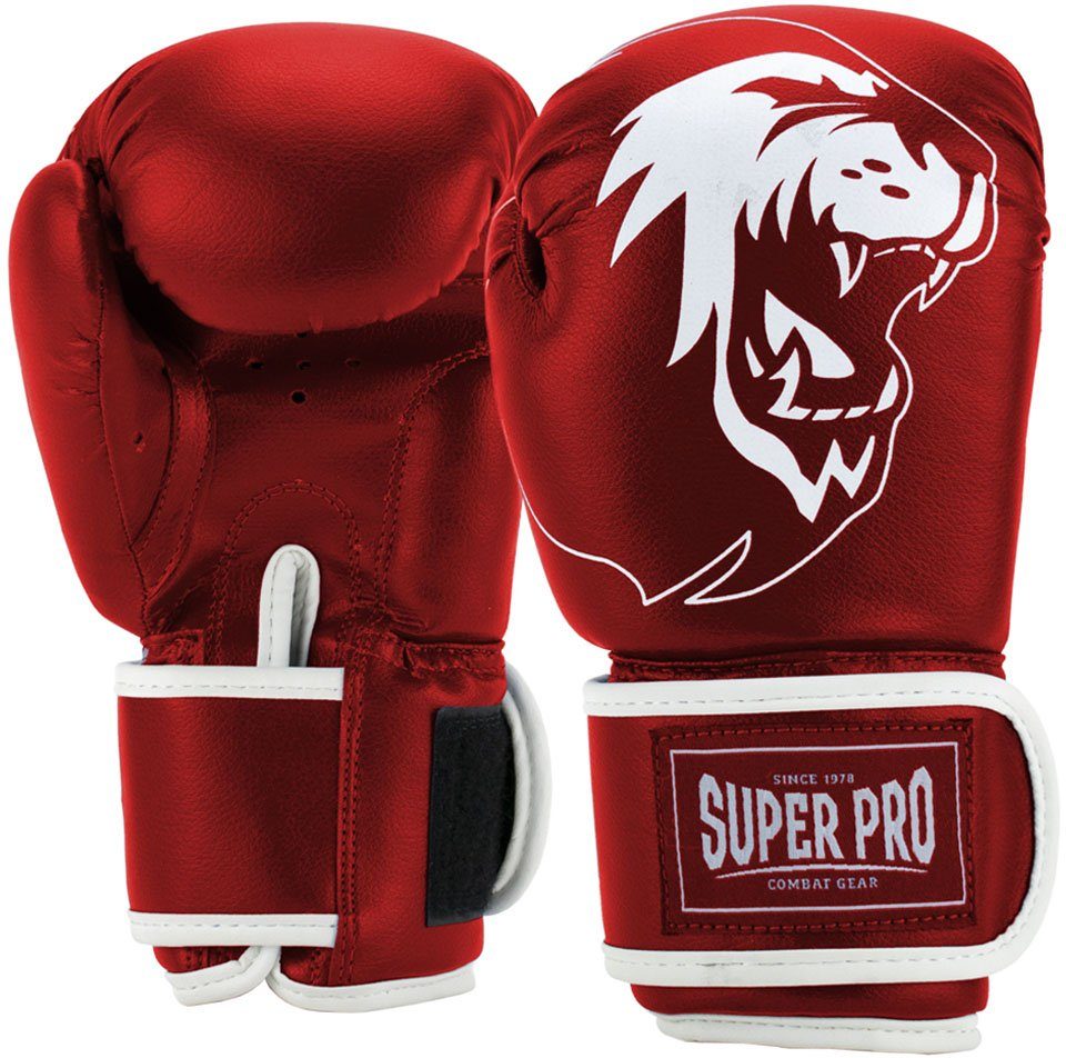 Super Pro Boxhandschuhe Talent rot/weiß