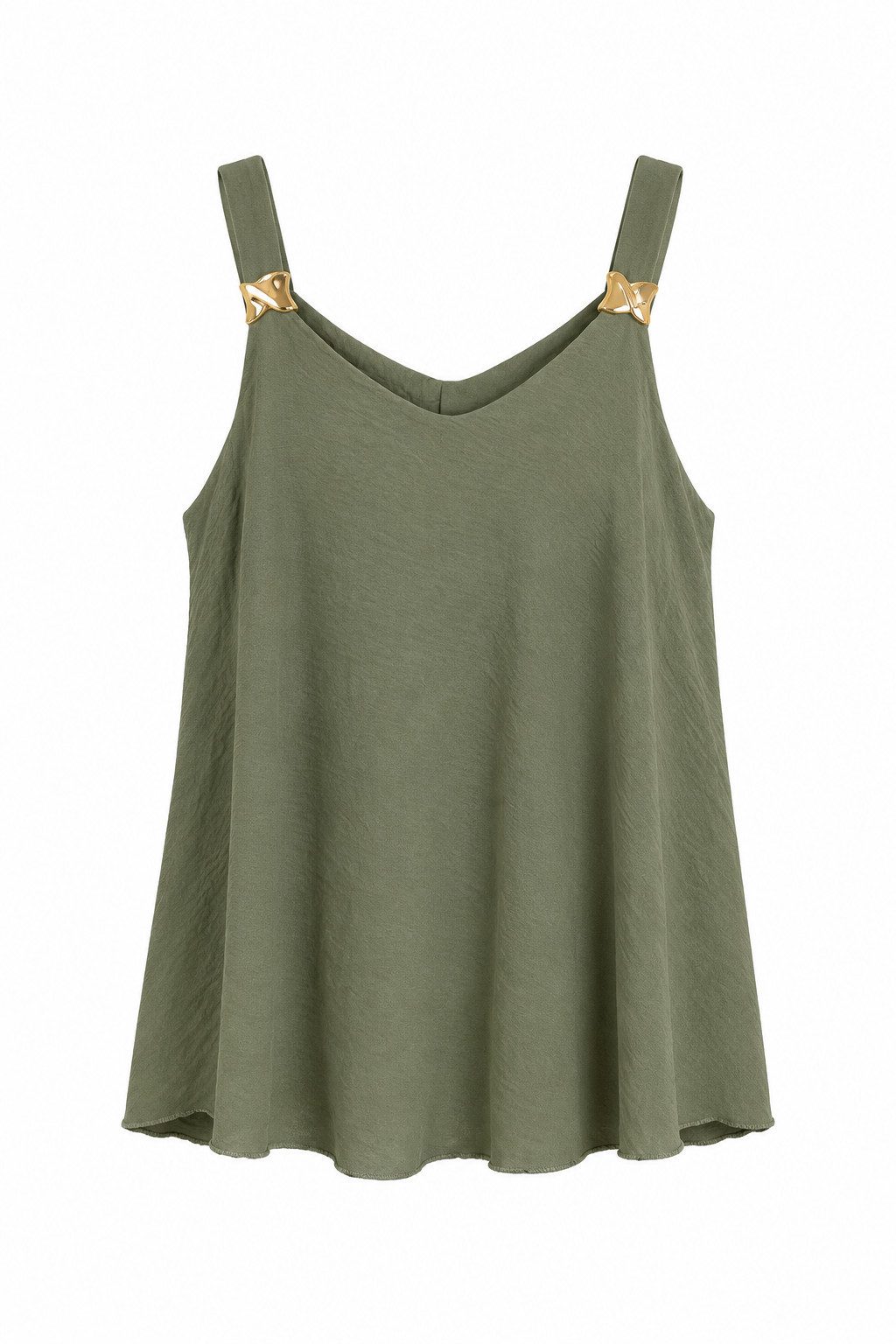 ITALY VIBES Trägertop - elegantes Ärmelloses Shirt - sommerliches Damen Top ONE SIZE, passend von Größe S bis XL