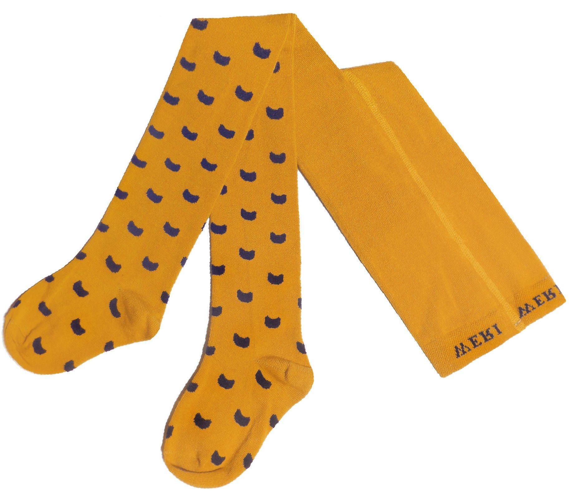 WERI SPEZIALS Strumpfhersteller GmbH Strickstrumpfhose Kinderstrumpfhosen für Mädchen >>Kleine Katzen<< weiche Baumwolle