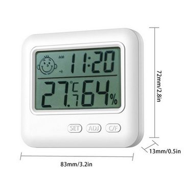 Olotos Raumthermometer Digital Thermometer Thermo-Hygrometer Feuchtigkeit Wetterstation, Temperatur Messgerät für Innenraum Wohnzimmer Babyraum Büro