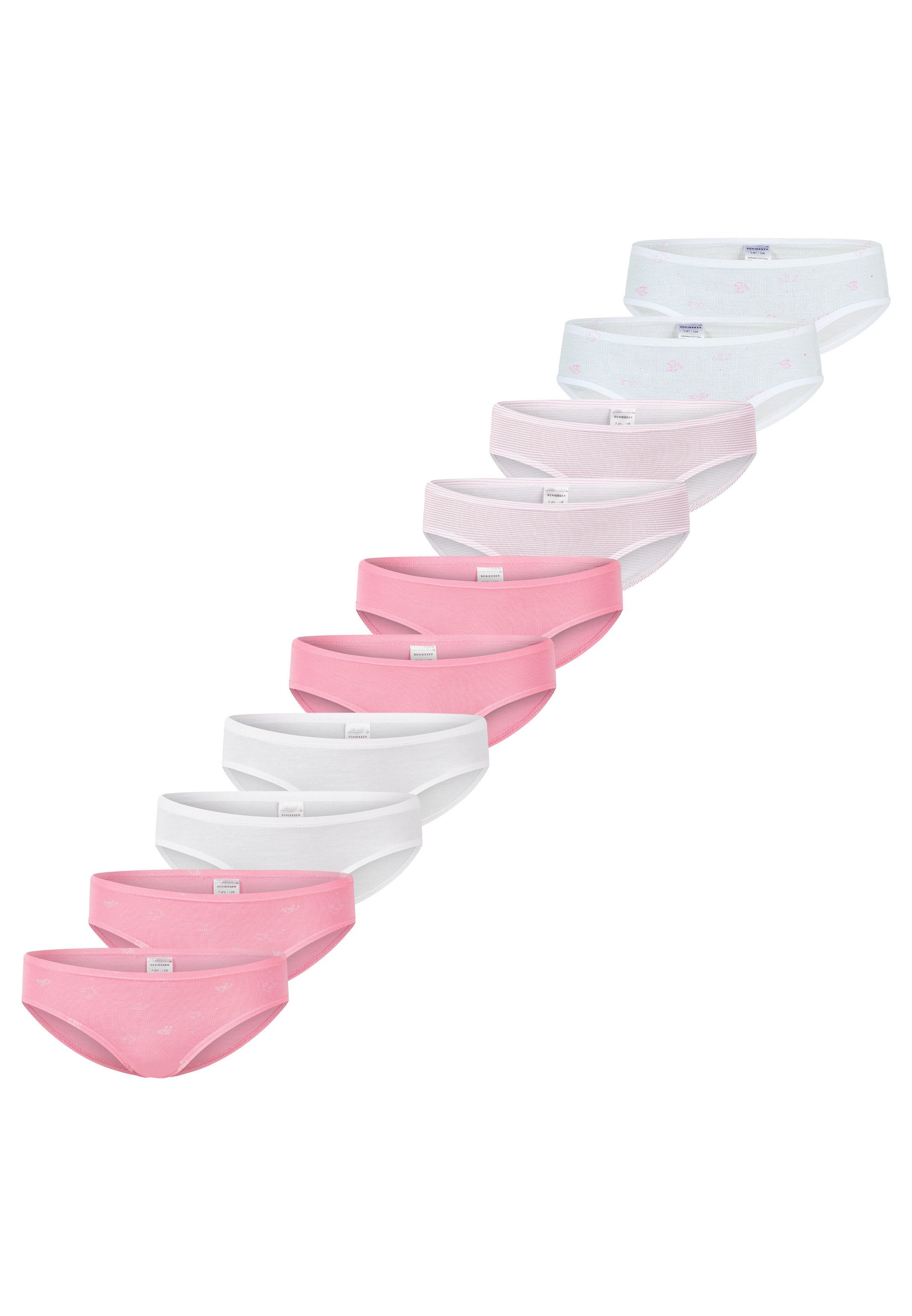 Schiesser Damen Slip 3er Pack – Aus Bio-Baumwolle (95%) Mit Elasthan, Bequem & Formstabil