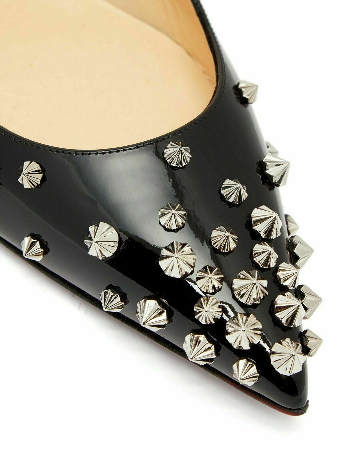 CHRISTIAN LOUBOUTIN CHRISTIAN LOUBOUTIN DRAMA SLING FLATS BALLERINAS STUDS PUMPS SHOES SCH Sneaker Ballerinas