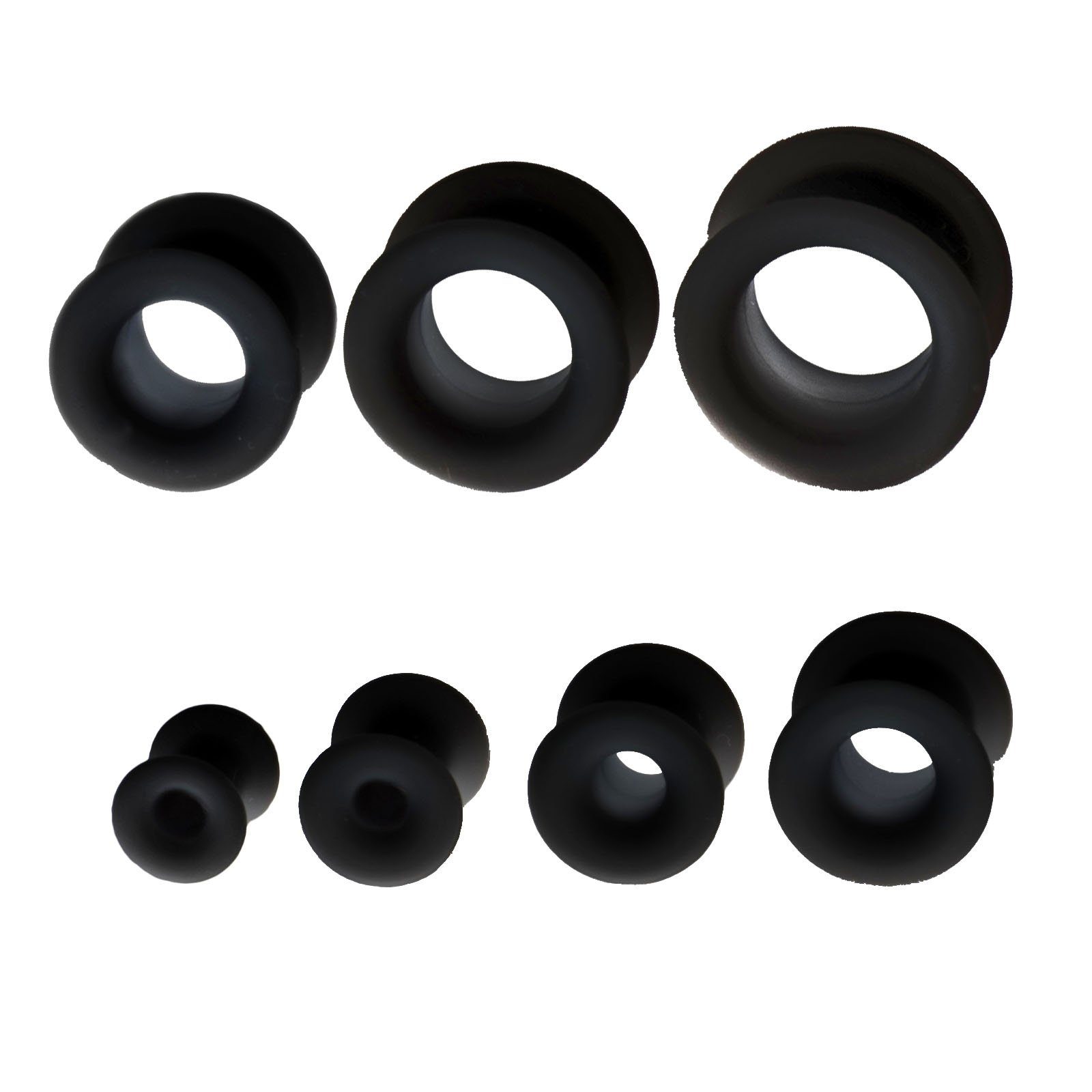 viva-adorno Plug 1 Stück Tube Flesh Tunnel Silikon Ohr Piercing XXL, flexib günstig online kaufen