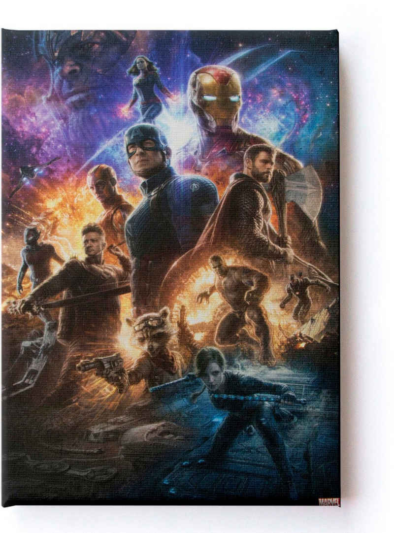MARVEL Leinwandbild »Leinwandbild Marvel Avengers Group 50x70cm«, (Packung, 1 St)