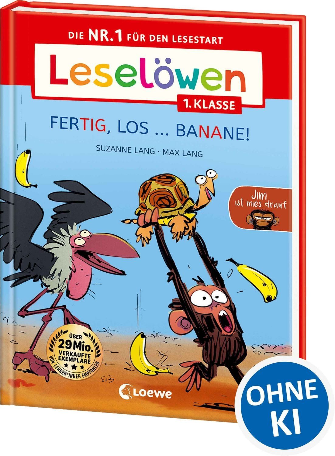 Leselöwen 1. Klasse - Jim ist mies drauf - Fertig, los ... Banane! (Gr / Suzanne Lang