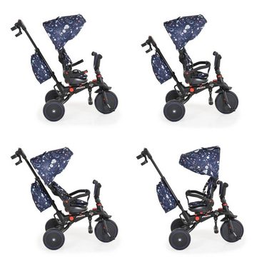 Byox Dreirad Dreirad Tricycle Pluto faltbar, EVA-Reifen, Schiebestange, Sitz drehbar