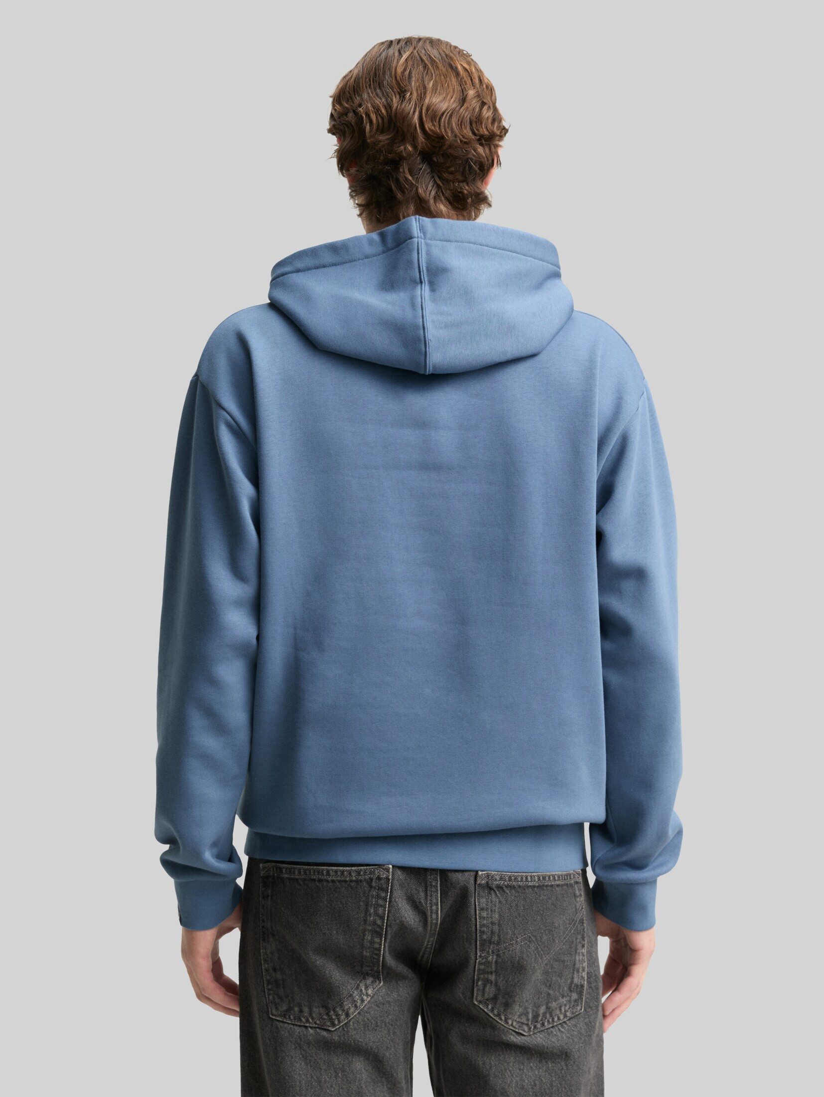 TOM TAILOR Denim Sweatshirt Strick & Sweatshirts Hoodie Sweatshirt mit Logo-Badge