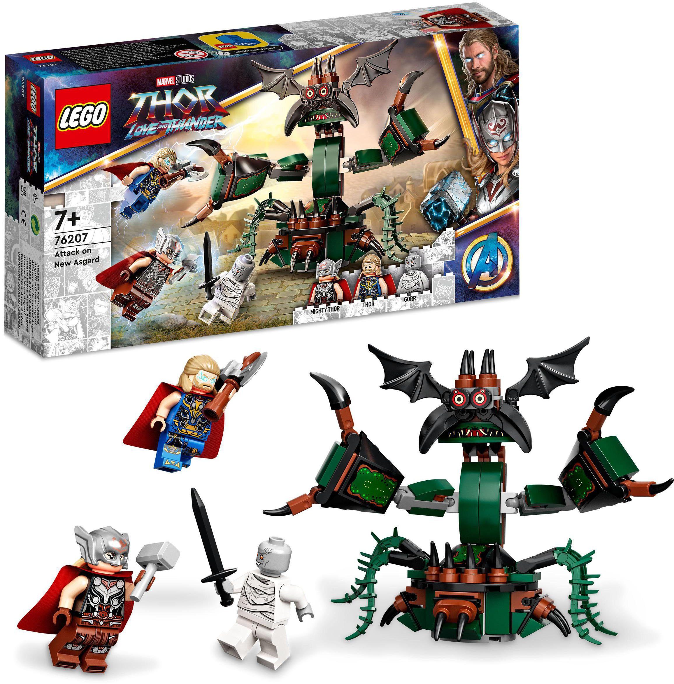 Angriff auf New Asgard (76207), LEGO® Marvel Konstruktionsspielsteine