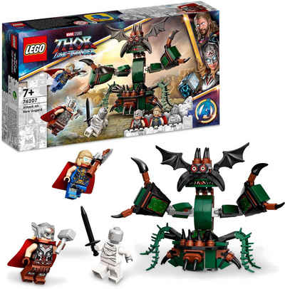 LEGO® Konstruktionsspielsteine Angriff auf New Asgard (76207), LEGO® Marvel, (159 St)