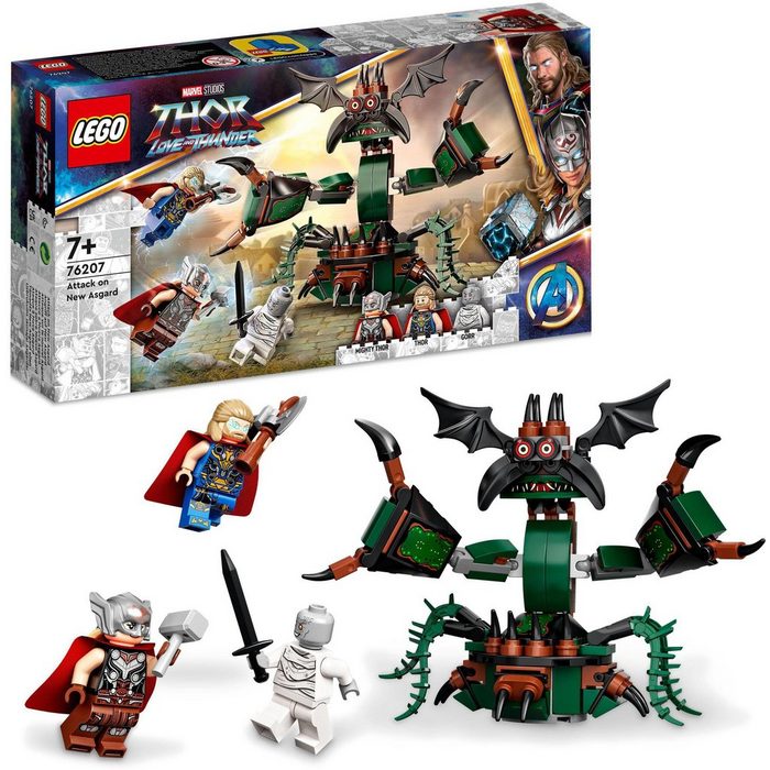 LEGO® Konstruktionsspielsteine Angriff auf New Asgard (76207) LEGO® Marvel (159 St)