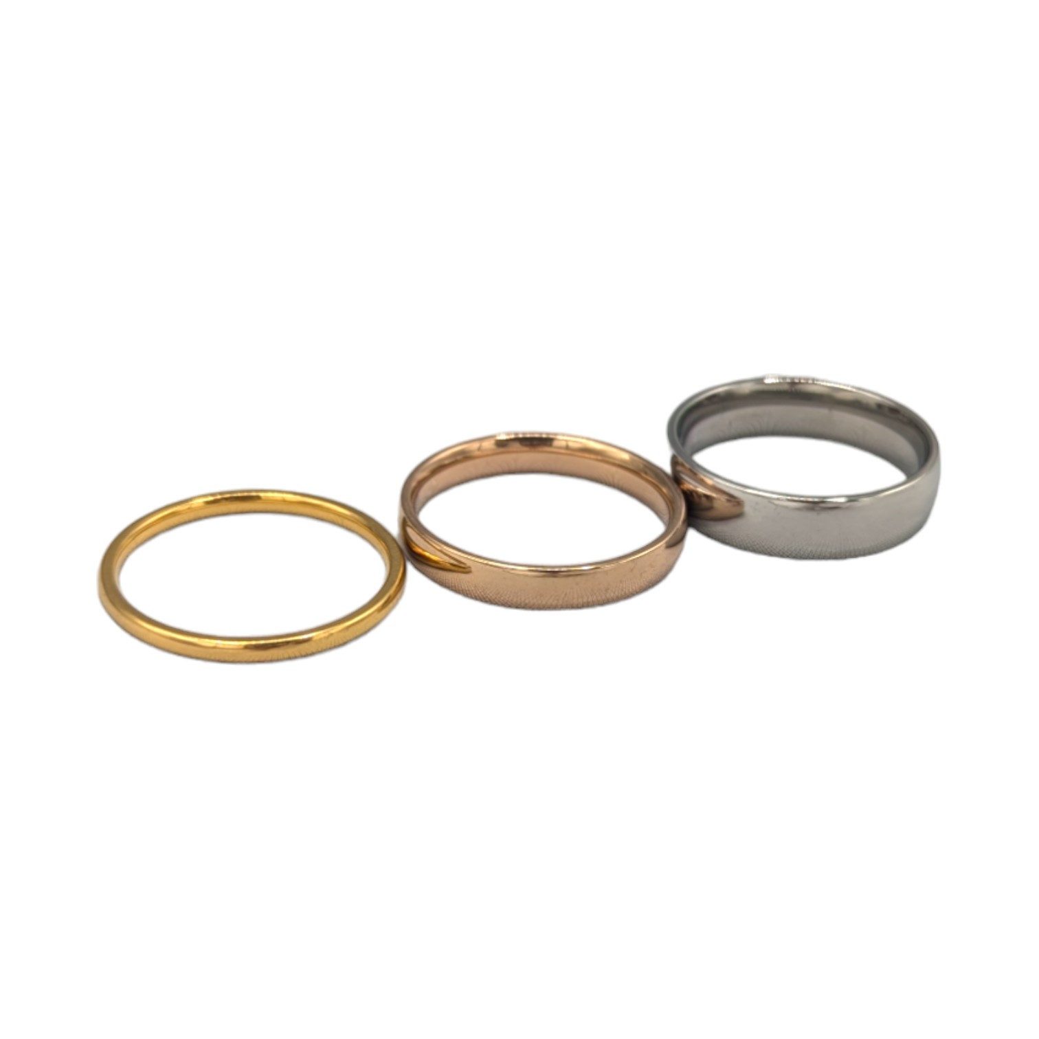 Eyecatcher Fingerring Minimalistischer Ring Runde Kanten verschiedene Größen und Farben, Minimalistischer Ring, abgerundete Kanten