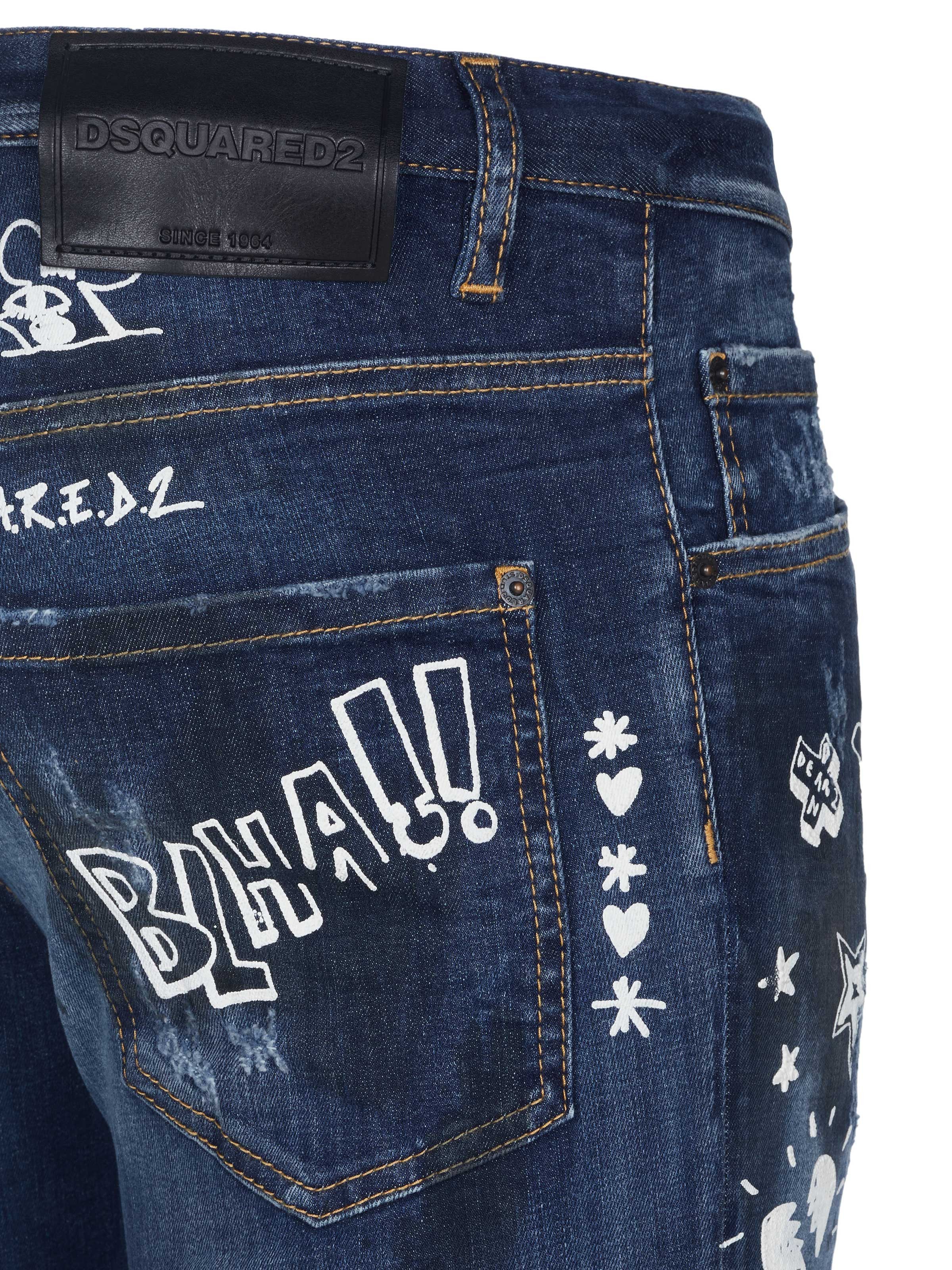 Dsquared2 Slim-fit-Jeans Dsquared2 Skater Jeans blau