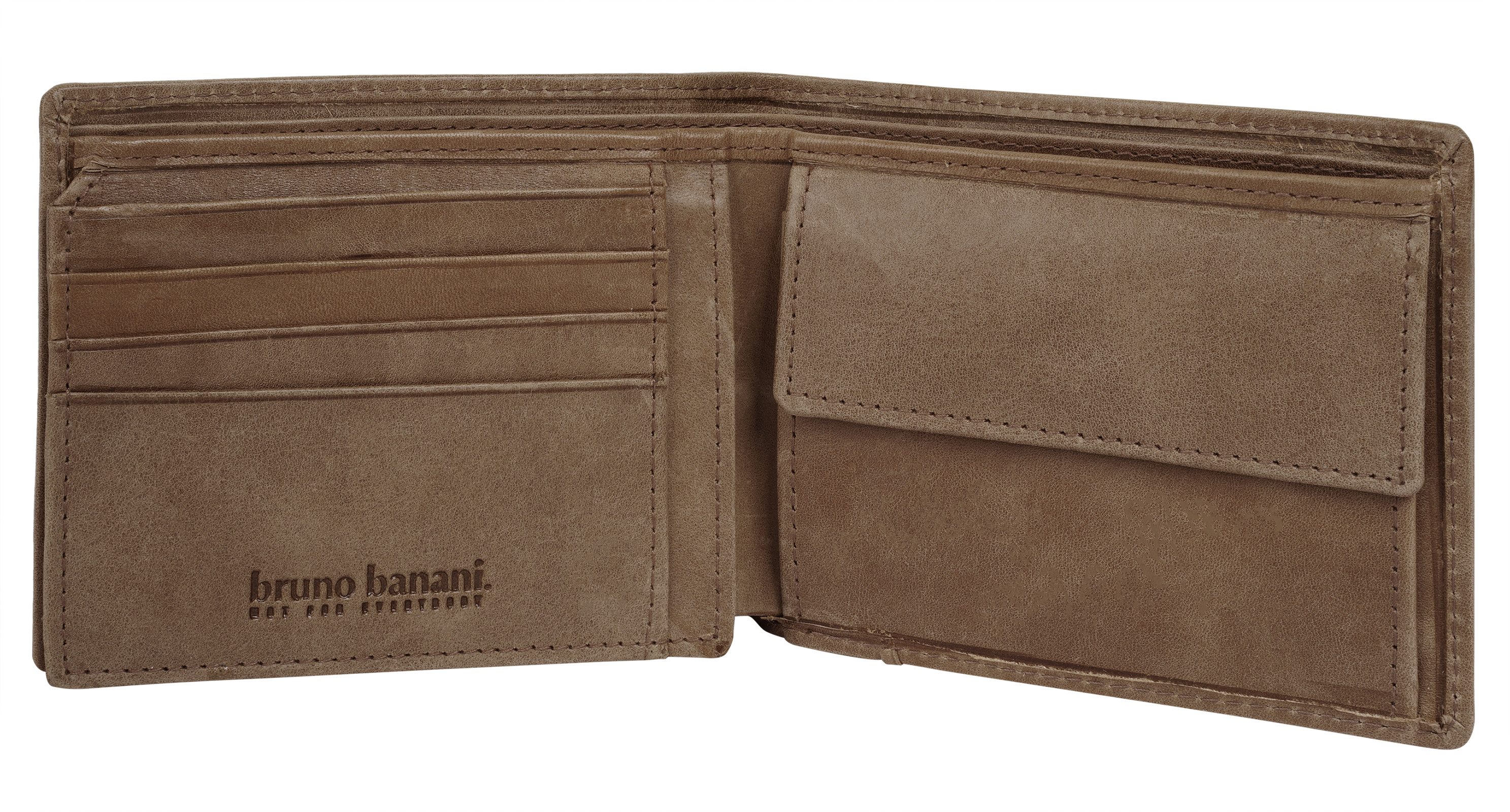 Bruno Banani Geldbörse BRUNO BANANI Herren echt Leder, echt Leder – Bild 5 von 5