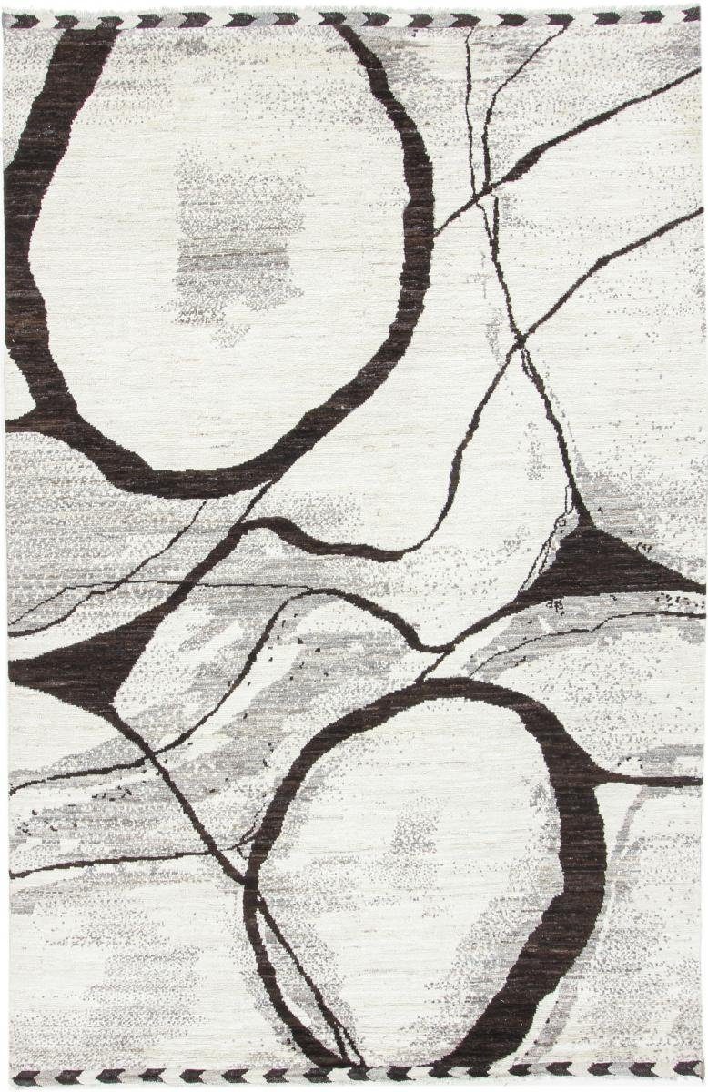 Orientteppich rechteckig, 199x309 Berber mm Moderner Ela Handgeknüpfter Orientteppich, Nain Höhe: Trading, 20 Design