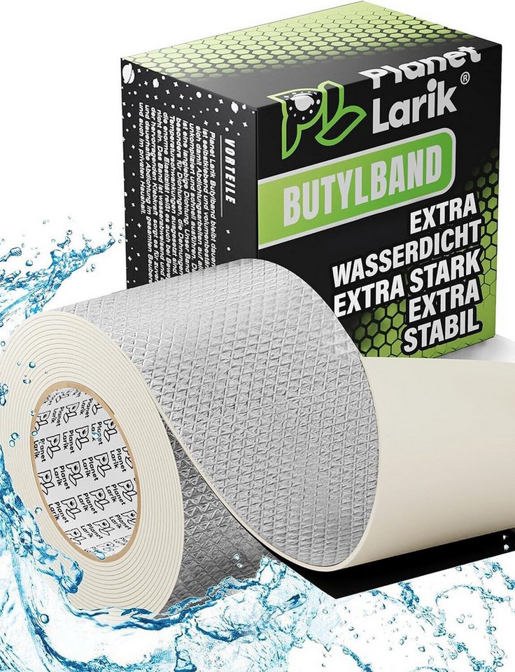 Planet Larik Dichtband wasserdichtes Dichtband Reparaturband Klebeband Butyldichtband (1 Stück, 1-St) extra stark, wasserdicht
