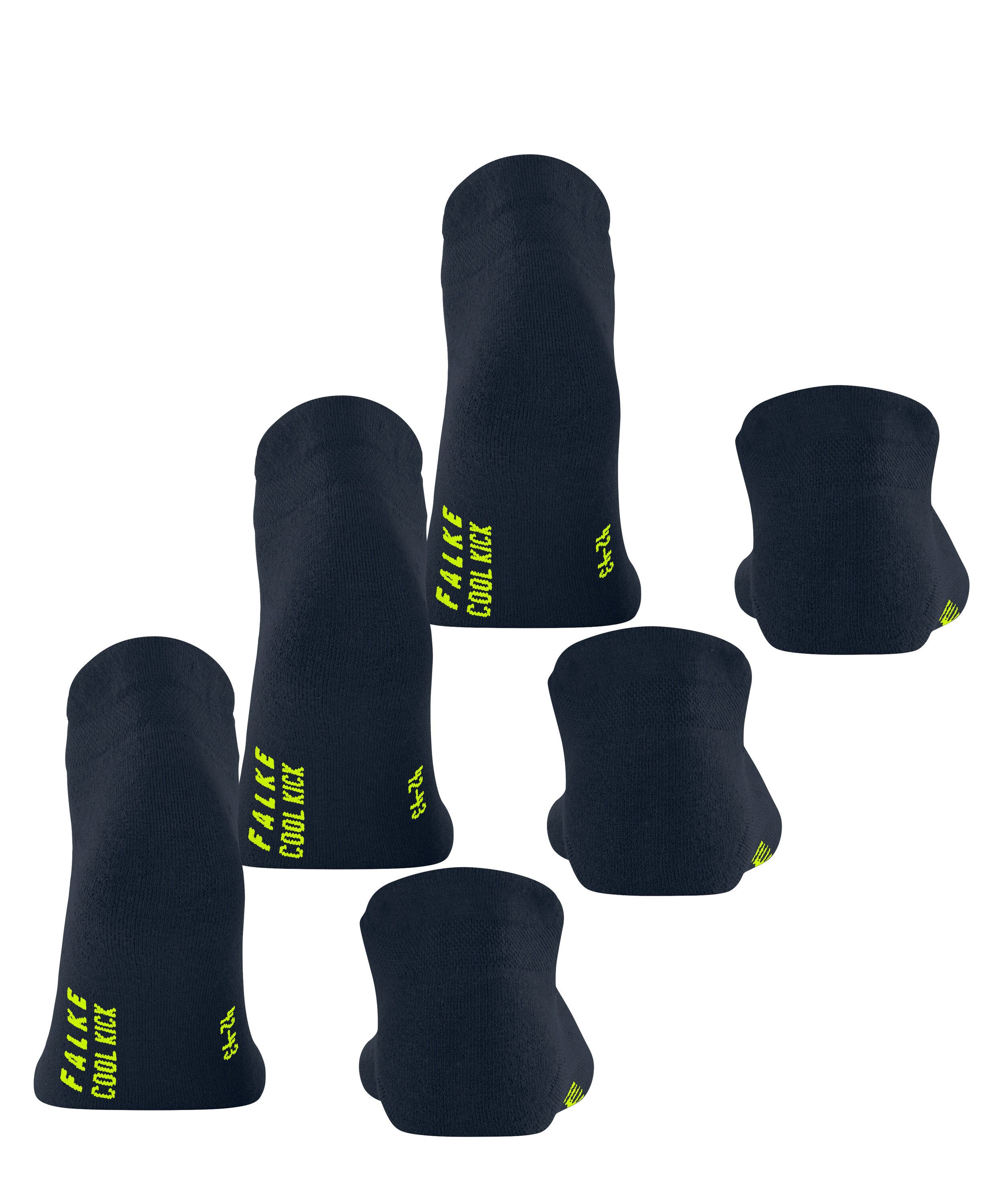 FALKE Sneakersocken Cool Kick 3-Pack Sneakersocken (3-Paar) mit ultraleichter Plüschsohle