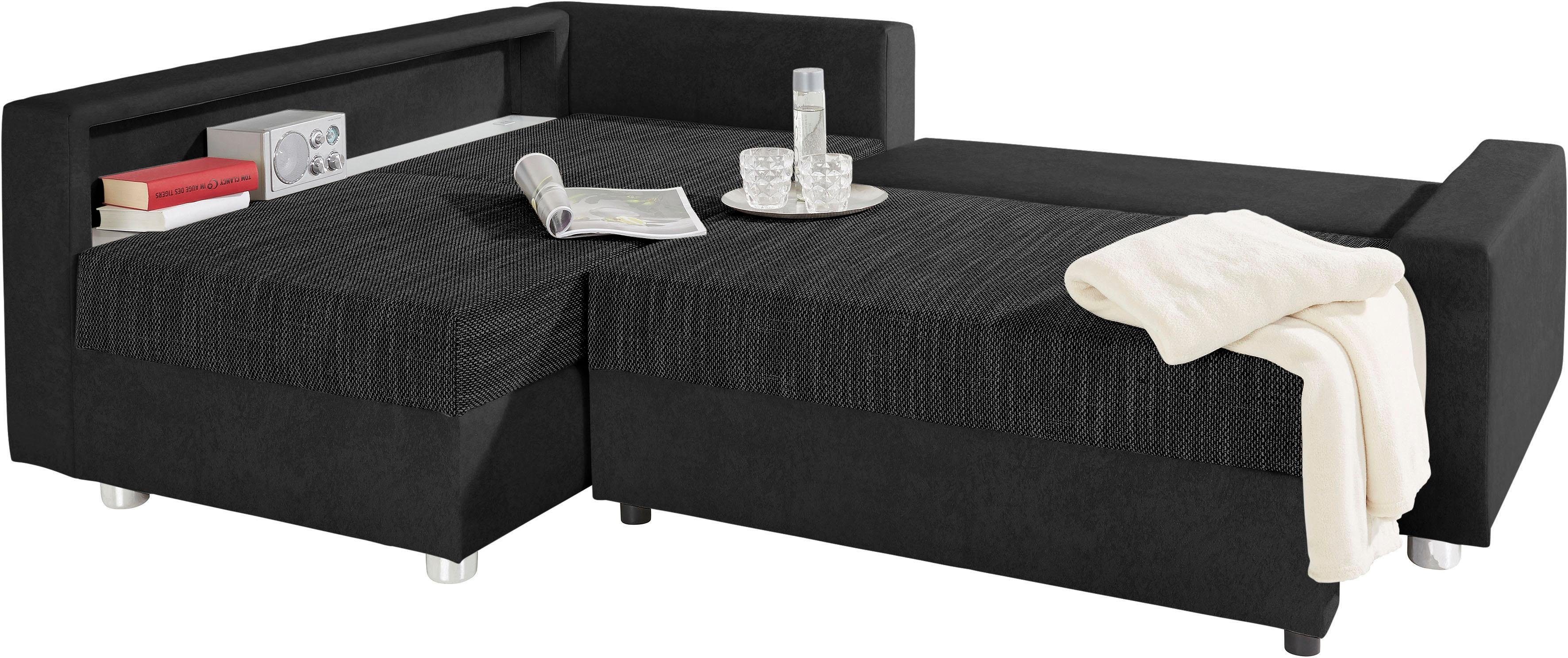 inklusive wahlweise Ecksofa COLLECTION Federkern, RGB-LED-Beleuchtung Bettfunktion, Relax, AB mit