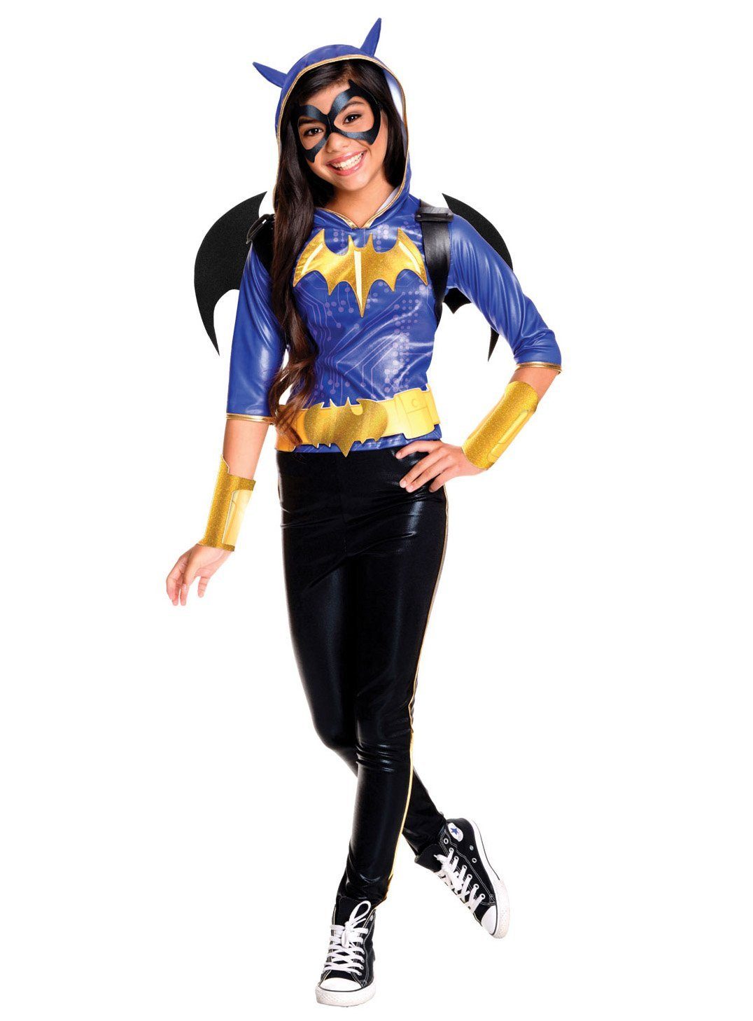 Rubie´s Kostüm DC Superhero Girls Batgirl Deluxe Kostüm für Kinde, Hochwertiges Kostüm der Superheldin aus der Animationsserie