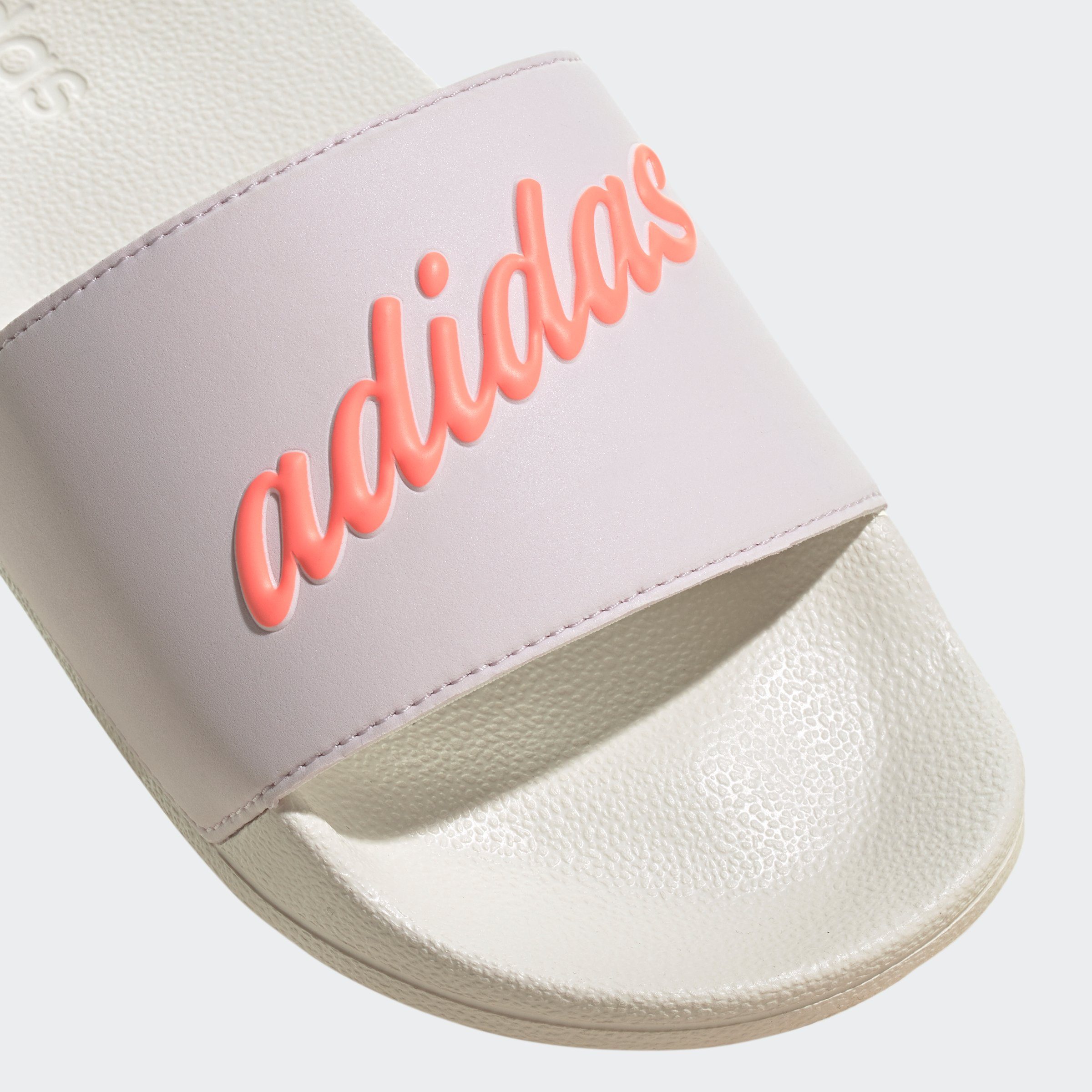 adidas Sportswear SHOWER ADILETTE / White Almost Badesandale Chalk Pink Red / Acid