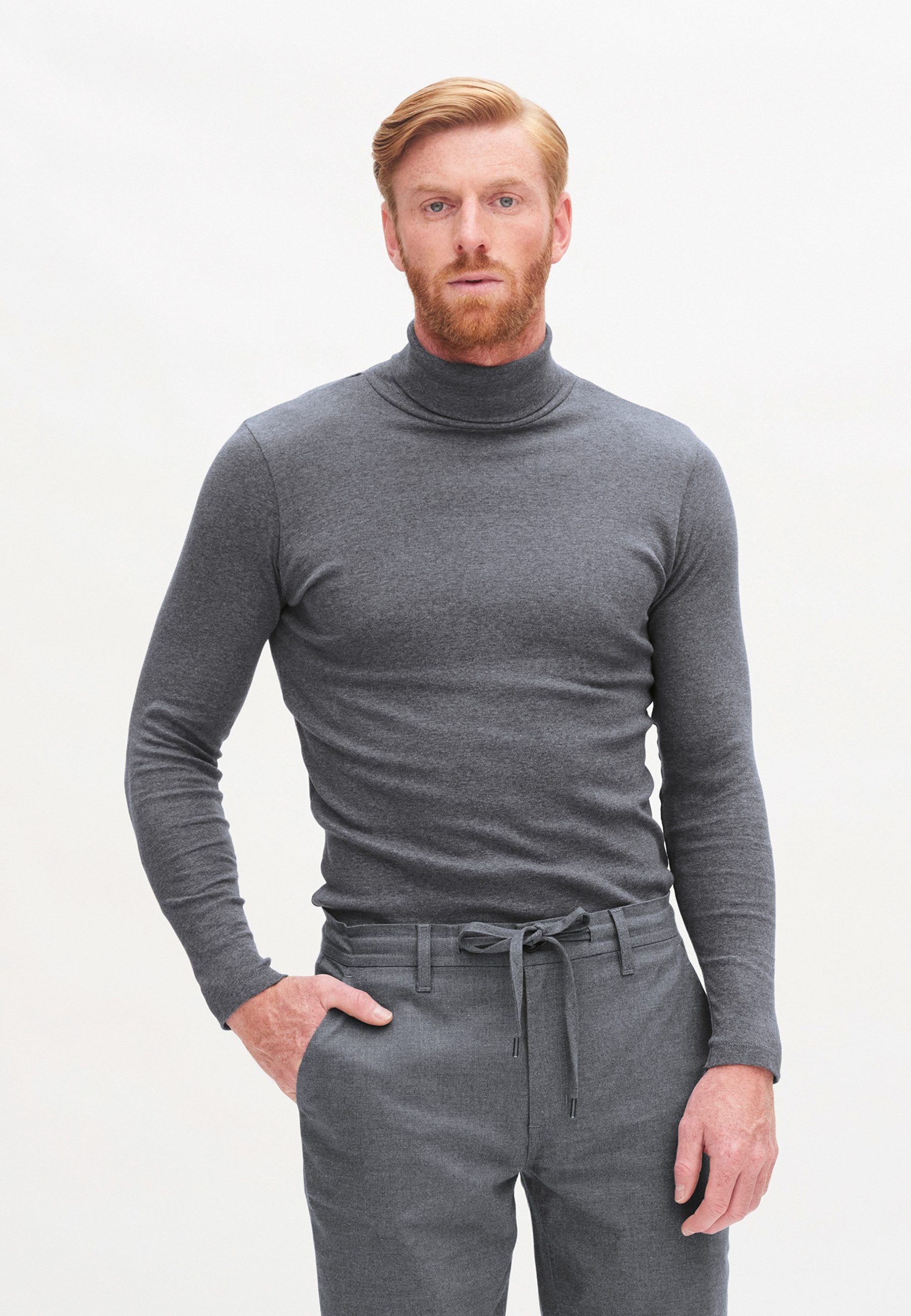 LIVING CRAFTS Rollkragenpullover HELGE GOTS zertifiziert