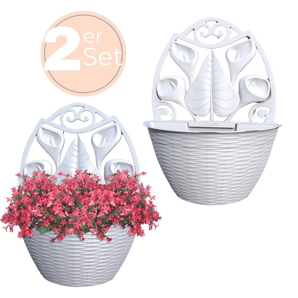 GarPet Blumentopf 2x Blumentopf Wand Blumen günstig online kaufen