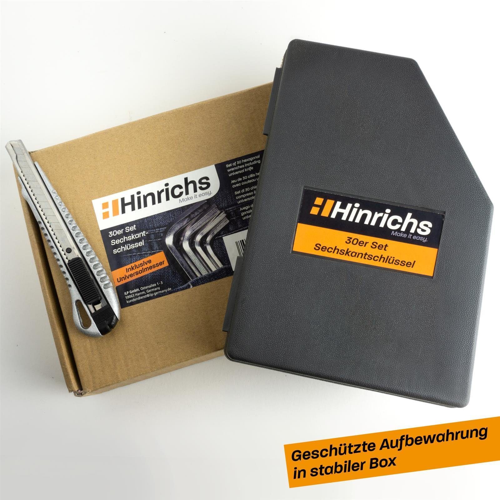 Hinrichs Werkzeugset Hinrichs Sechskantschlüssel Set 30 günstig online kaufen