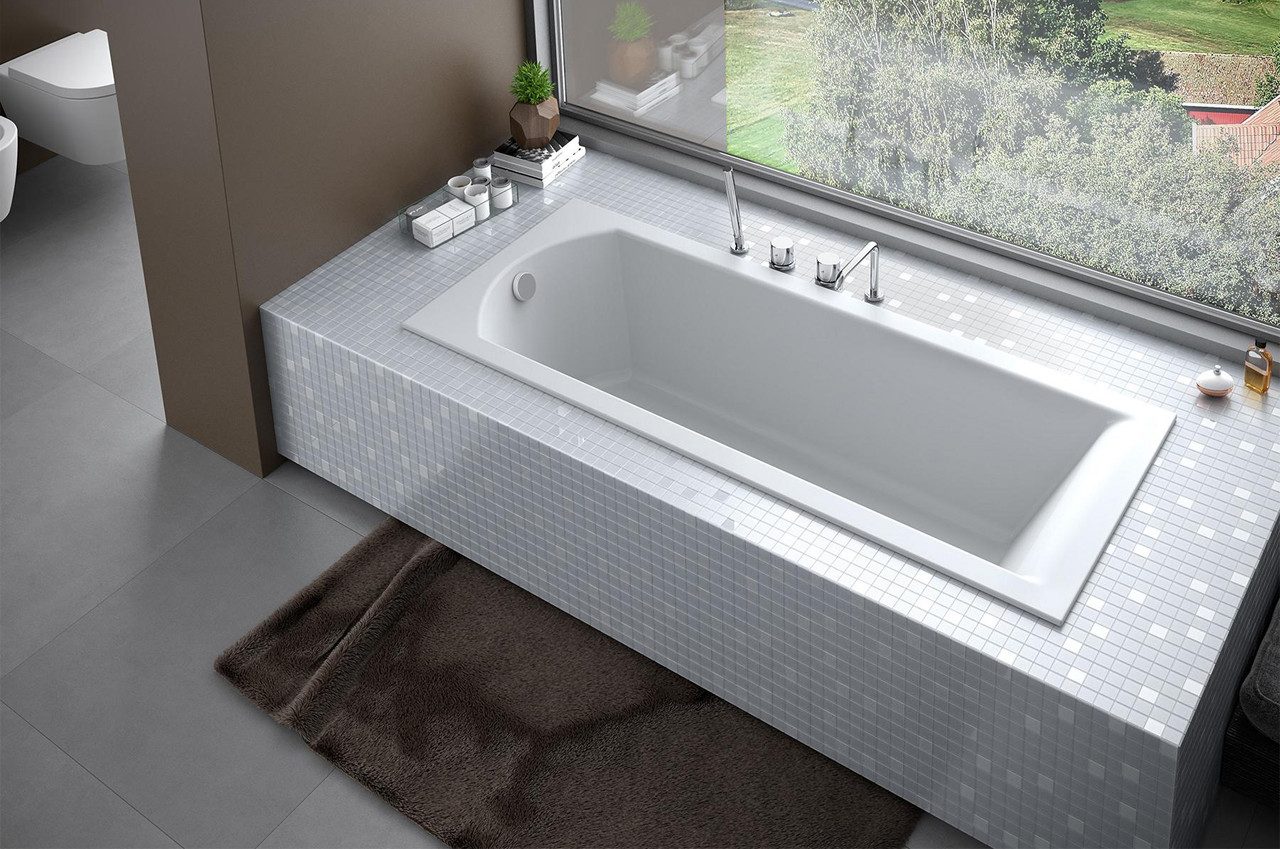 Xlmoebel Badewanne Luxuriöse Einbau-Badewanne im eleganten Design für modernes Bad, Hergestellt in Europa