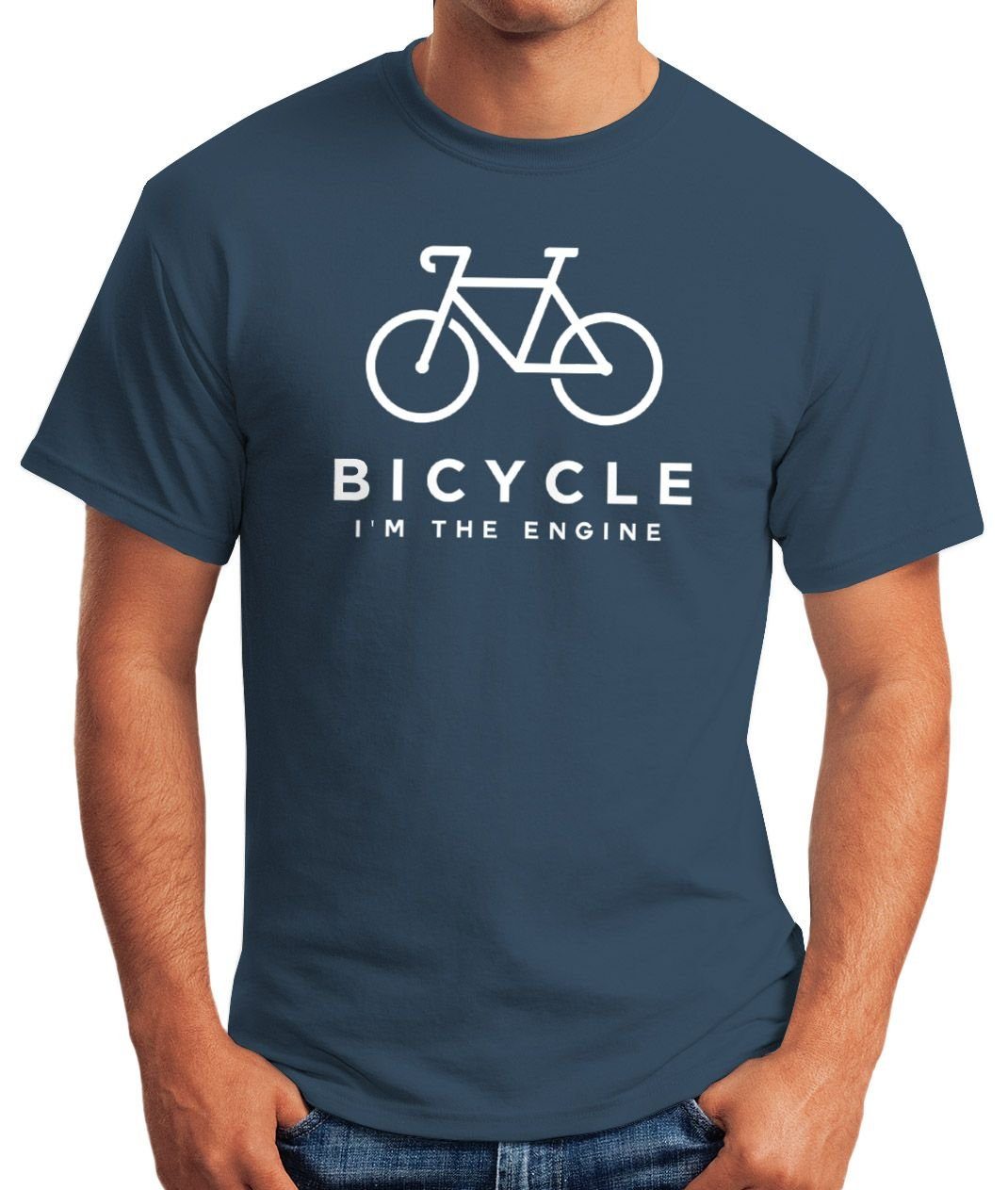 MoonWorks Print-Shirt Herren T-Shirt Fahrrad Sprüche günstig online kaufen