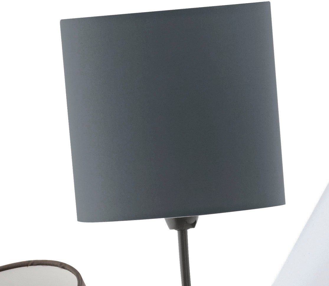 EGLO Stehlampe MARONDA Stehlampe, Stahl und Textil, E14, IP20, Wohnzimmerlampe, Lampe, Ein-/Ausschalter, Leuchtmittel wechselbar, ohne Leuchtmittel, Stehleuchte, L27,5 x B3,5 x H152 cm, schwarz, 3X40W exkl.