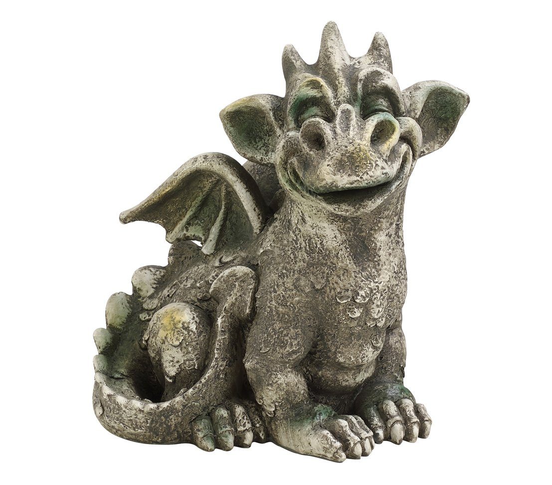 Dehner Dekoobjekt Drache sitzend, ca. 24 x 20 x 28 cm, Polyresin