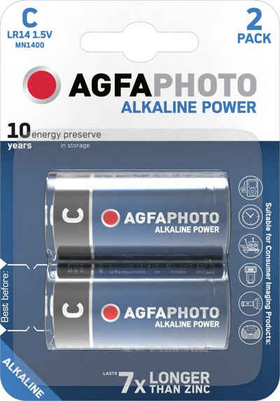 AgfaPhoto Agfaphoto Batterie Alkaline, Baby, C, LR14, 1.5V Power, Retail Bliste Batterie