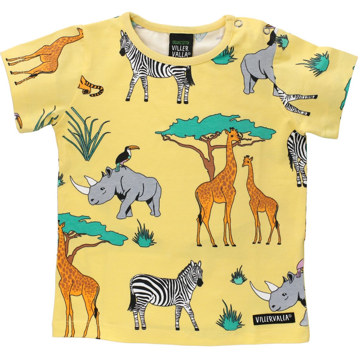 Villervalla T-Shirt Safari Unisex Kinder (1-tlg) Shirt, Oberteil, Leibchen, Funktionsshirt, Shortsleeve Shirt