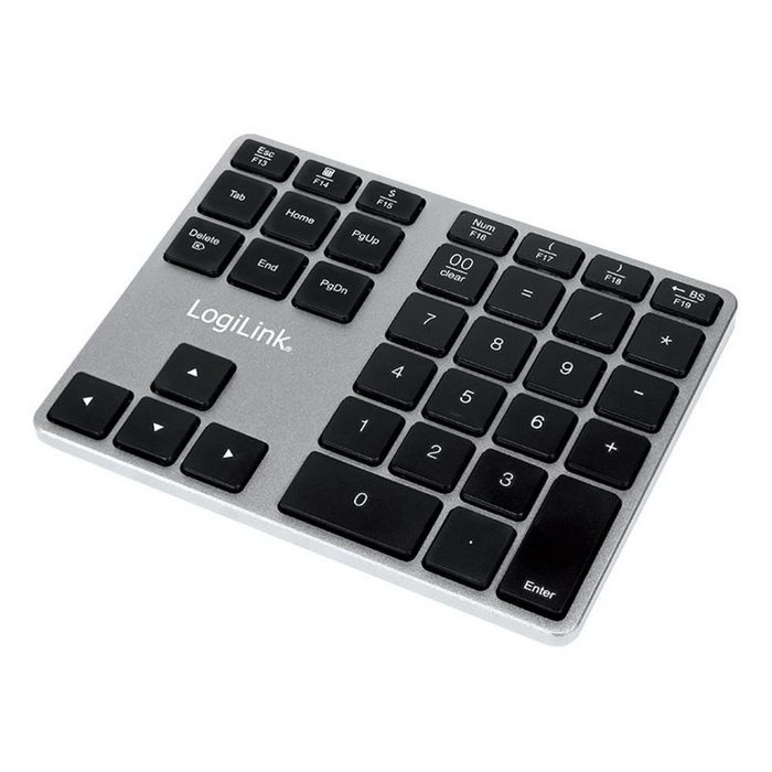 LogiLink Keypad ID0187 Tastatur (Bluetooth 35 Tasten Ziffernblock Nummernblock kabellos)