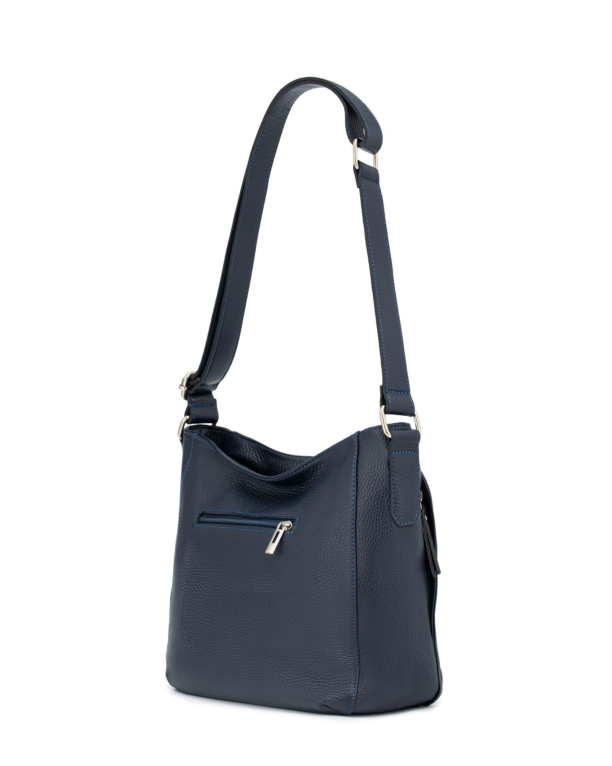 Caspar Schultertasche Klasissche Damen Leder Schultertasche - PREMIUM LINE - Modell No.865, elegant, robust & unempfindlich - 100% Echtleder - Handmade in Italy