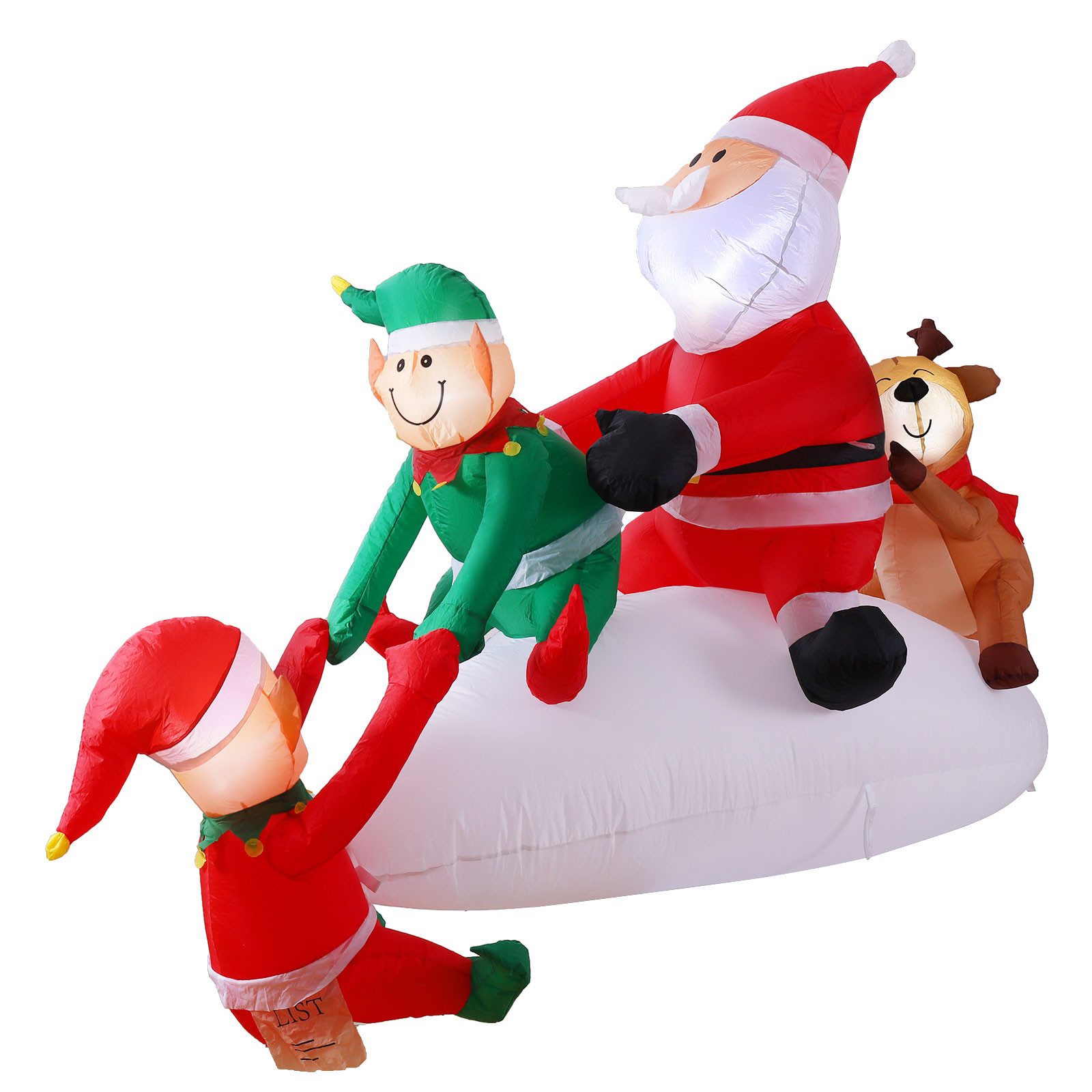Weihnachtsfigur 170cm Aufblastbare Weihnachtsmann Wandklettern, Weihnachtsdeko